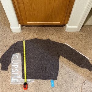 Cupshe Men's Charcoal Crewneck Sweater